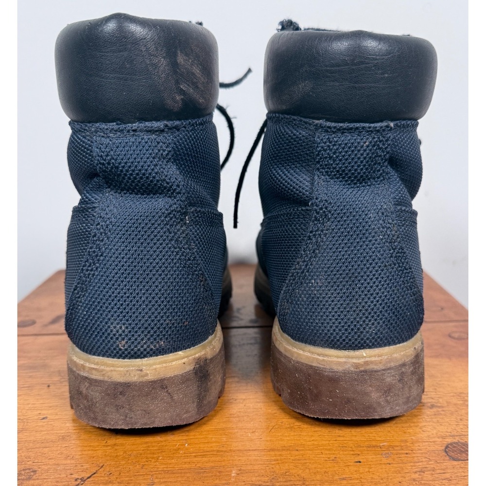 Timberland Model # A1H5M 6 Inch Premium Canvas Boots Navy Blue Mens - 8 M - Picture 5 of 9
